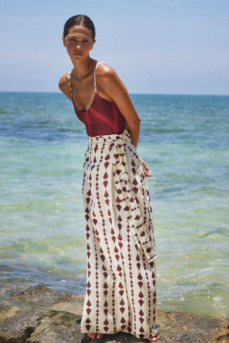 ELEONORA MOLLIS RED SKIRT