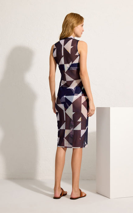 ABSTRACT TULLE DRESS