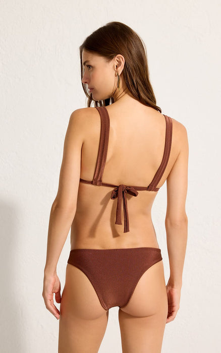 CAPPUCCINO BROWN TRIANGLE BIKINI