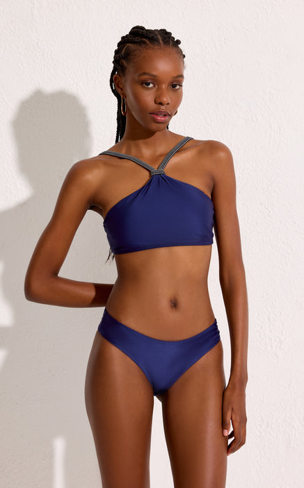 BLUE ROPE HIGH NECK BIKINI