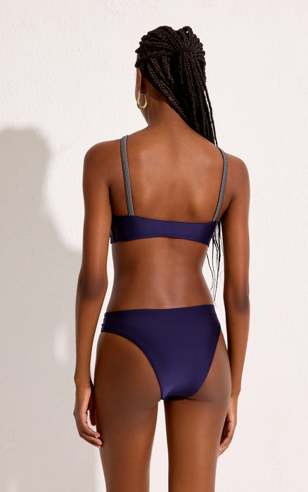 BLUE ROPE HIGH NECK BIKINI