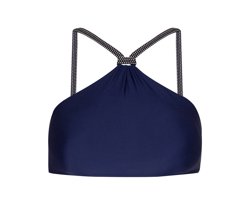 BLUE ROPE HIGH NECK BIKINI