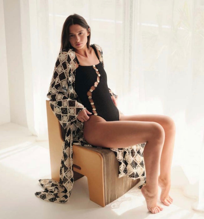 LAVA SHELL BLACK ONE PIECE
