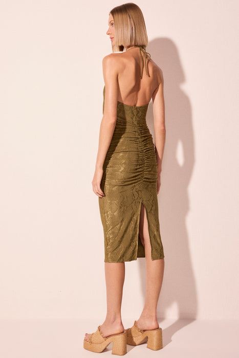 AGUA DE COCO MIDI PELICANO VERDE DRESS