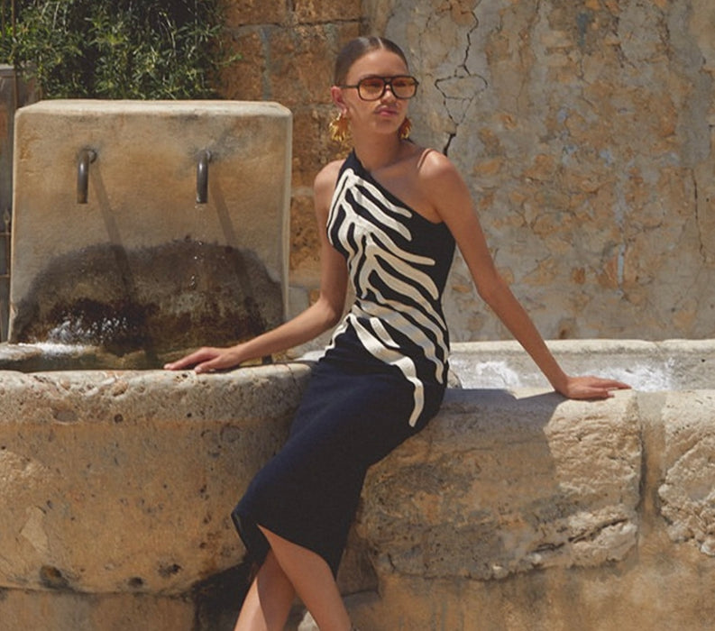 AGUA DE COCO ORYX EMBROIDERED DRESS