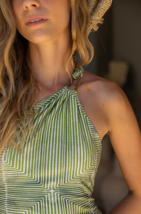 LABYRINTH ONE SHOULDER ONE PIECE