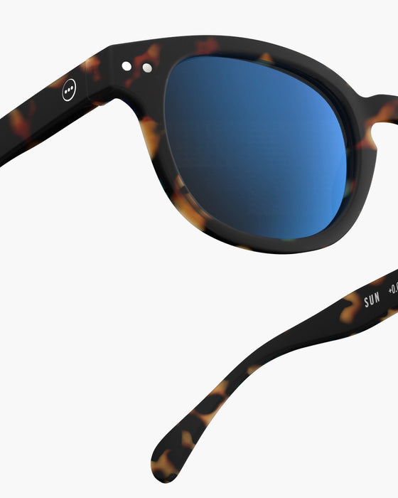 C TORTOISE MIRROR SUNGLASSES