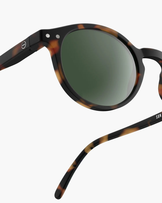 H TORTOISE GREEN LENSES SUNGLASSES