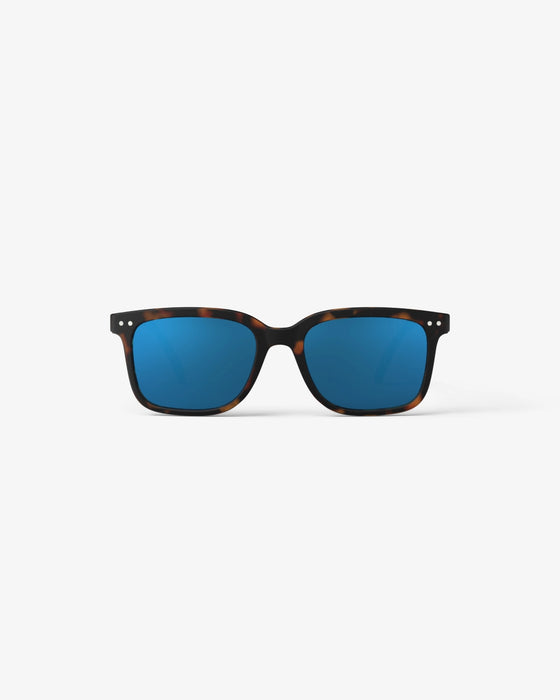 L TORTOISE MIRROR SUNGLASSES