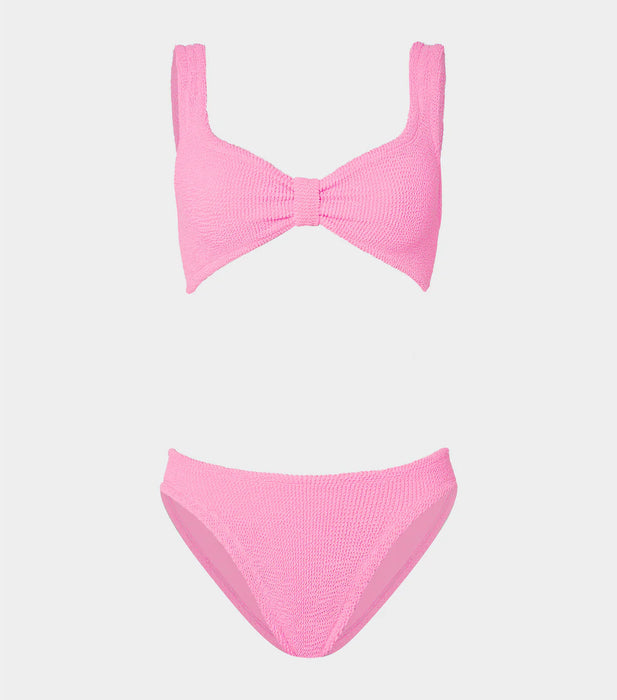 HUNZA G BONNIE BUBBLE GUM BIKINI