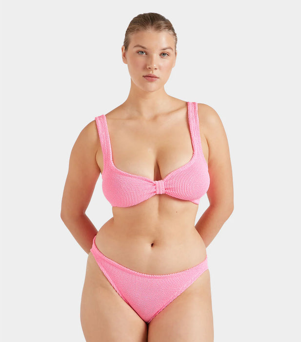 HUNZA G BONNIE BUBBLE GUM BIKINI