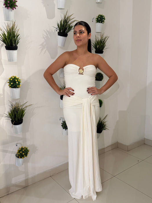 IRIS OFF WHITE DRESS