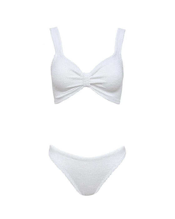 HUNZA G BONNIE WHITE BIKINI