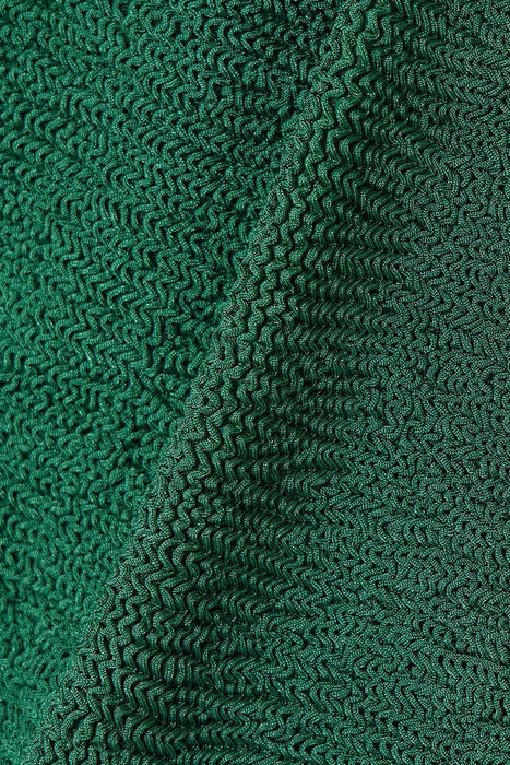 HUNZA G SQUARE NECK METALLIC FOREST GREEN ONE PIECE