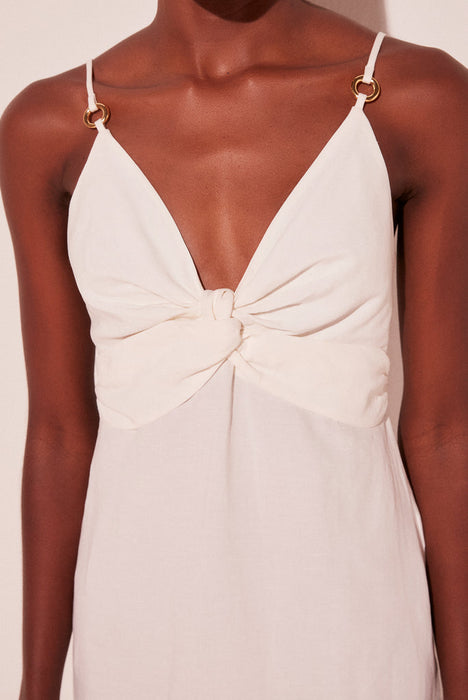 AGUA DE COCO VIBRANTE WHITE DRESS