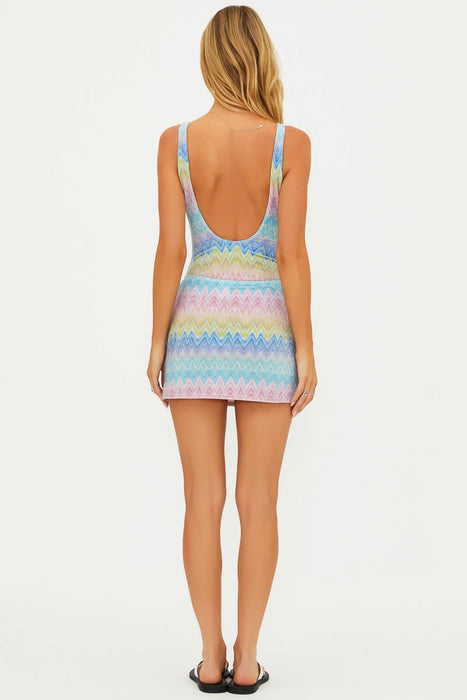 EZRA SUNSET CHEVRON SKIRT