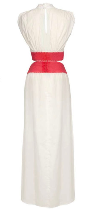 TOYA WHITE/RED DRESS