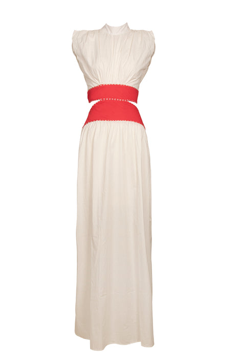 TOYA WHITE/RED DRESS