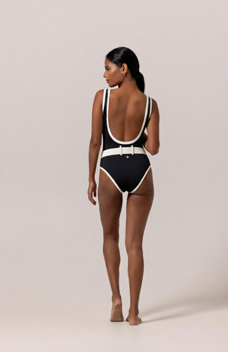 URSULA BLCK/IVORY ONE PIECE