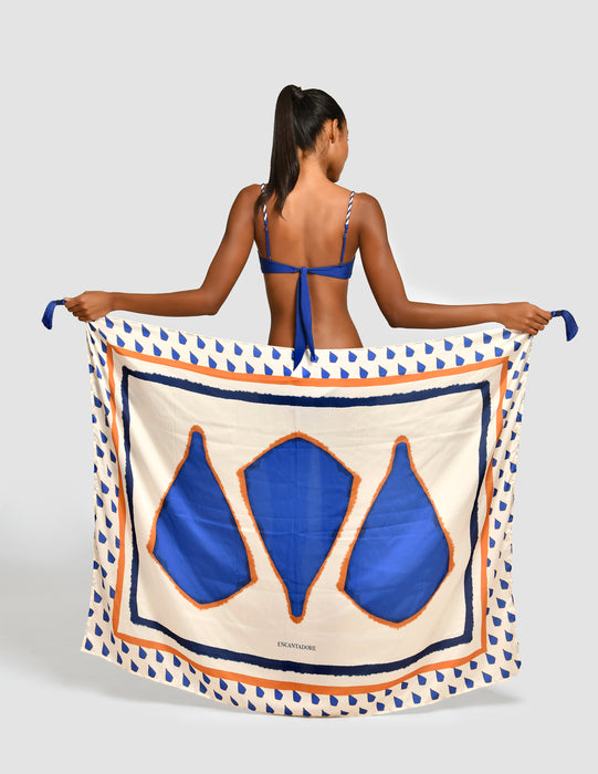 TAYLOR MOLLIS BLUE PAREO
