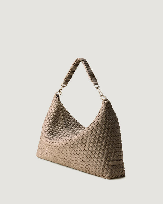 NAGHEDI PORTO MEDIUM HALF MOON CASHMERE BAG