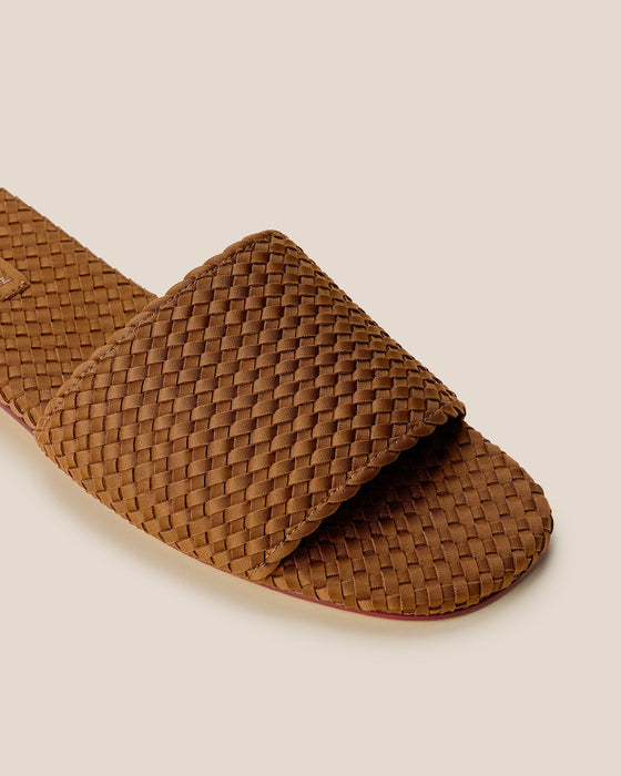 NAGHEDI ST. BARTHS TEAK SLIDES