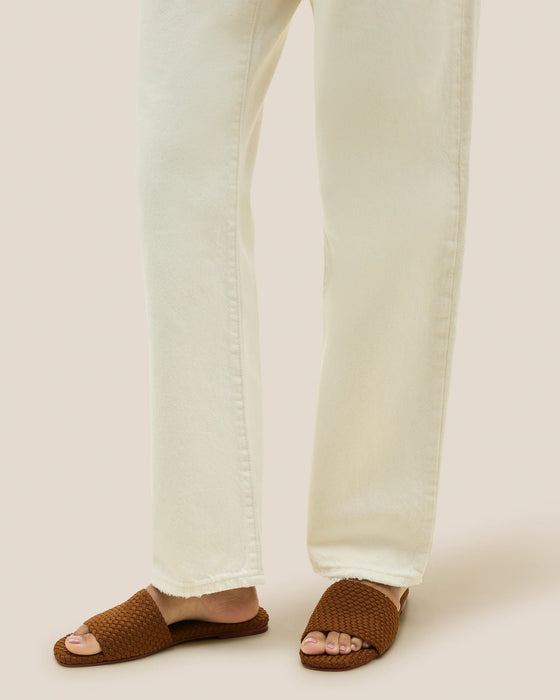 NAGHEDI ST. BARTHS TEAK SLIDES