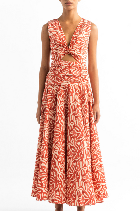 GIOVANNA CORAL DOMUS DRESS