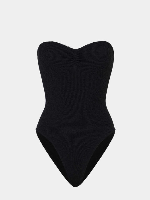 HUNZA G BROOKE BLACK ONE PIECE