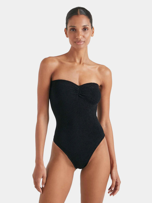 HUNZA G BROOKE BLACK ONE PIECE