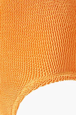 HUNZA G SQUARE NECK MANGO SORBET ONE PIECE