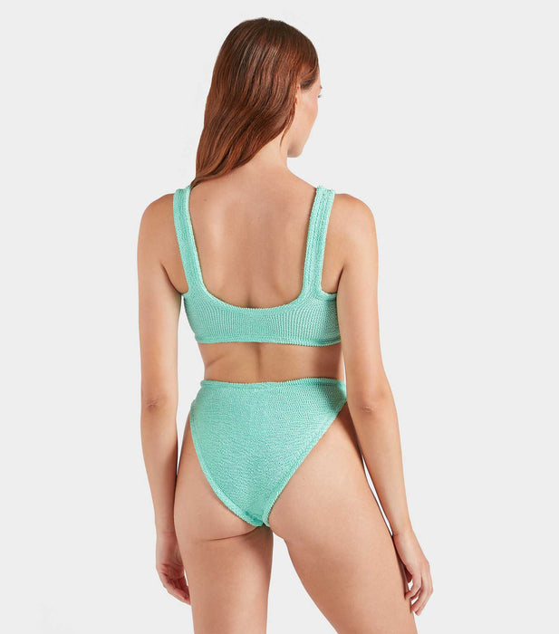 HUNZA G JULIA METALLIC MINT BIKINI