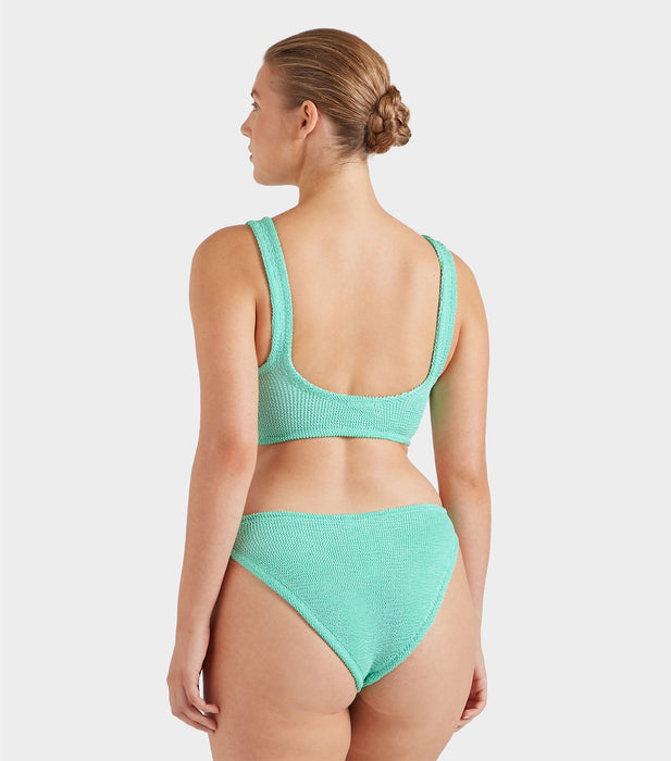 HUNZA G JULIA METALLIC MINT BIKINI