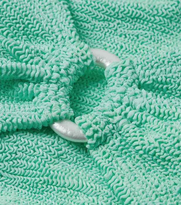 HUNZA G JULIA METALLIC MINT BIKINI