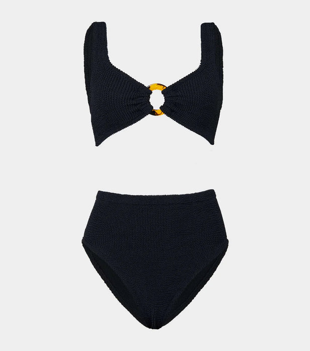 HUNZA G NADINE BLACK BIKINI
