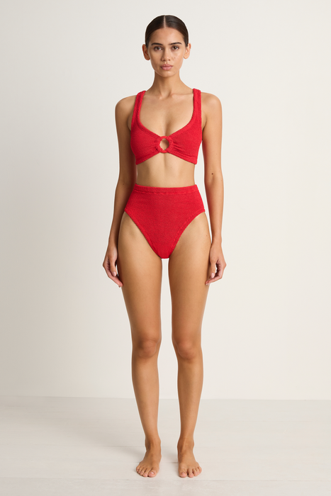 HUNZA G NADINE RED BIKINI