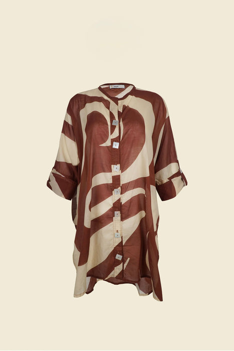 FLORES SUMBA RAY BROWN SHIRT