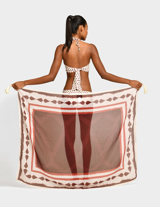TAYLOR MOLLIS RED PAREO