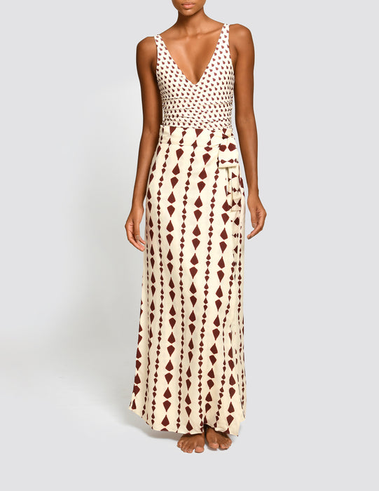 ELEONORA MOLLIS RED SKIRT