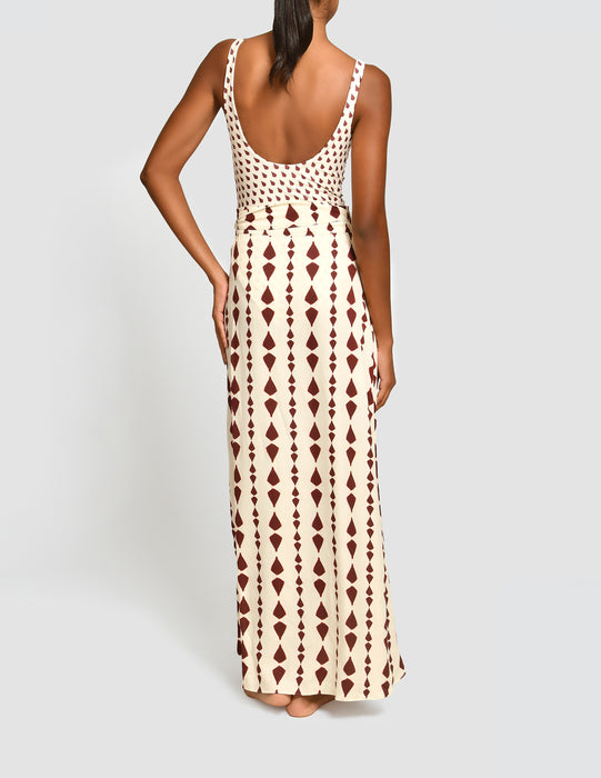 ELEONORA MOLLIS RED SKIRT