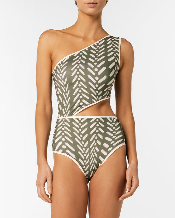RAISA GREEN LINE ONE PIECE