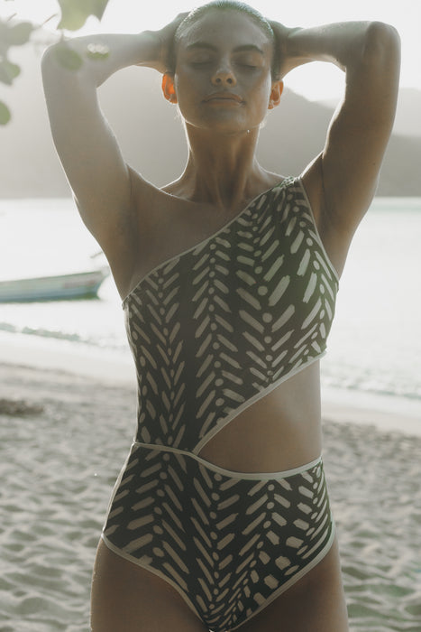 RAISA GREEN LINE ONE PIECE