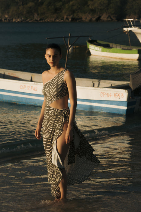 RAISA GREEN LINE ONE PIECE