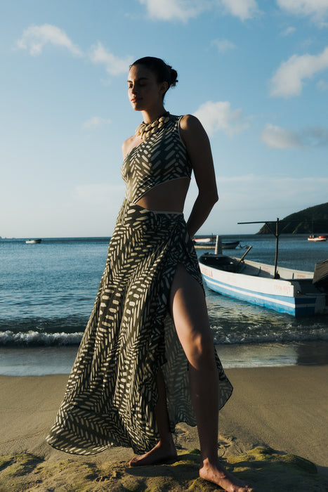 RAISA GREEN LINE ONE PIECE