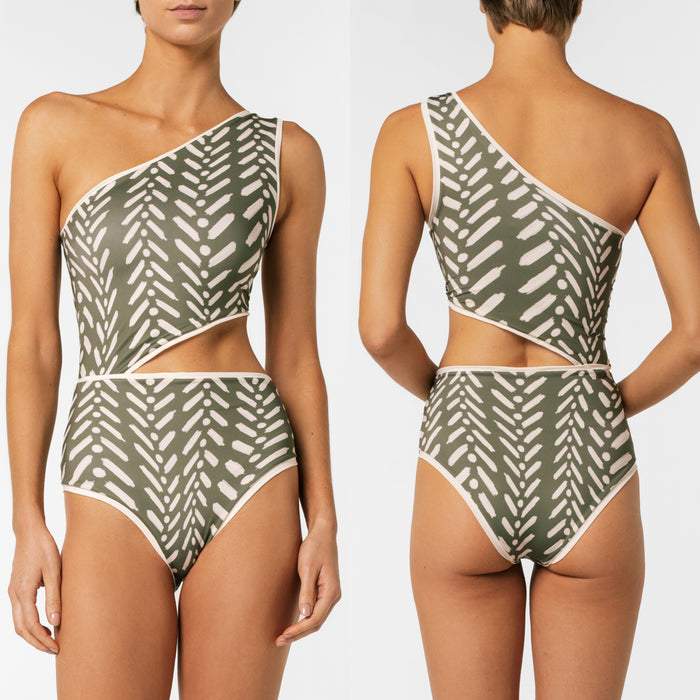 RAISA GREEN LINE ONE PIECE