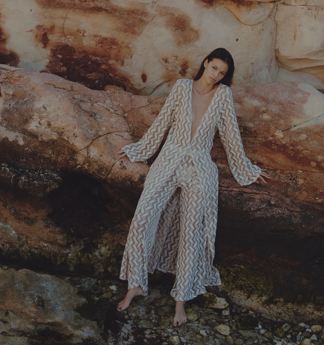 UDA/YERA ZIGZAG SAND PANT SET