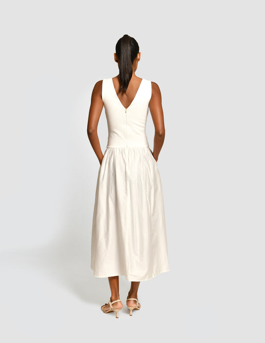 FLAVIA IVORY DRESS