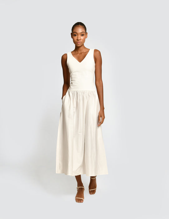 FLAVIA IVORY DRESS