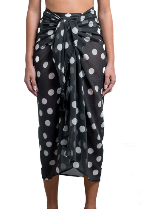 TAYLOR BLACK DOTS PAREO