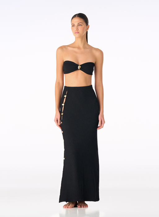 SABAL SHELL BLACK SKIRT
